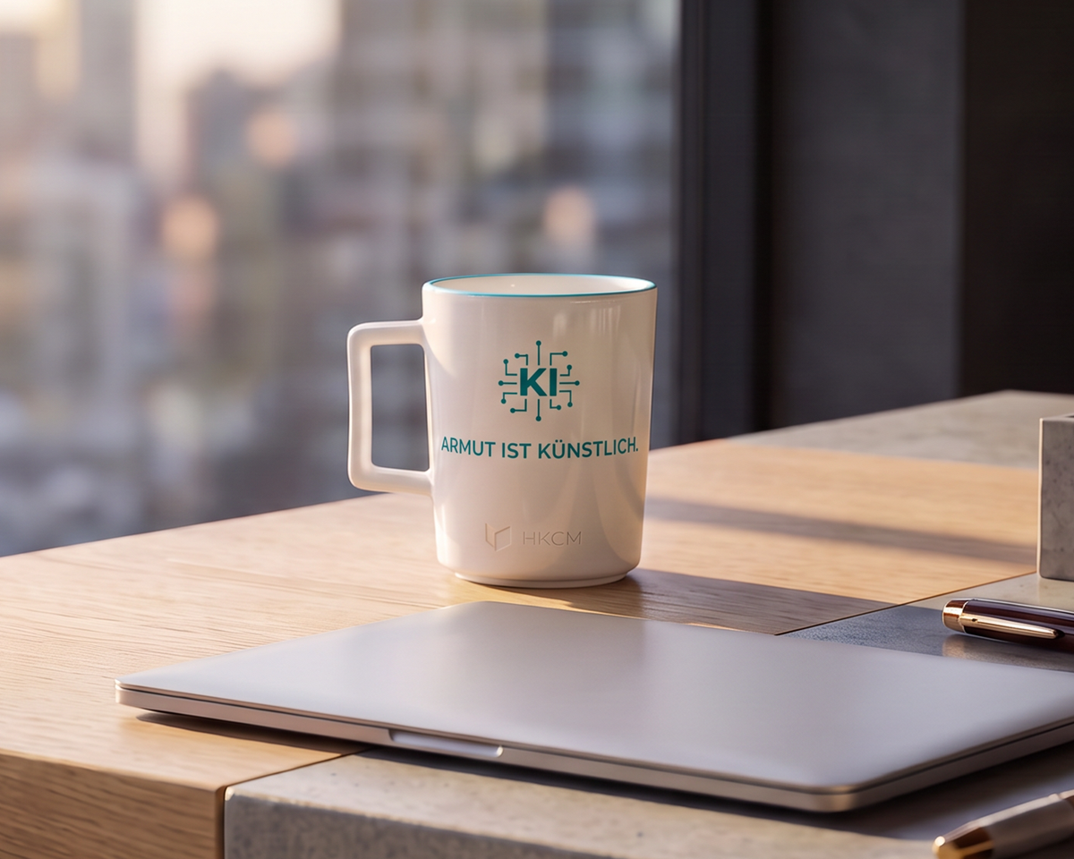 KI Tasse "Armut ist künstlich."