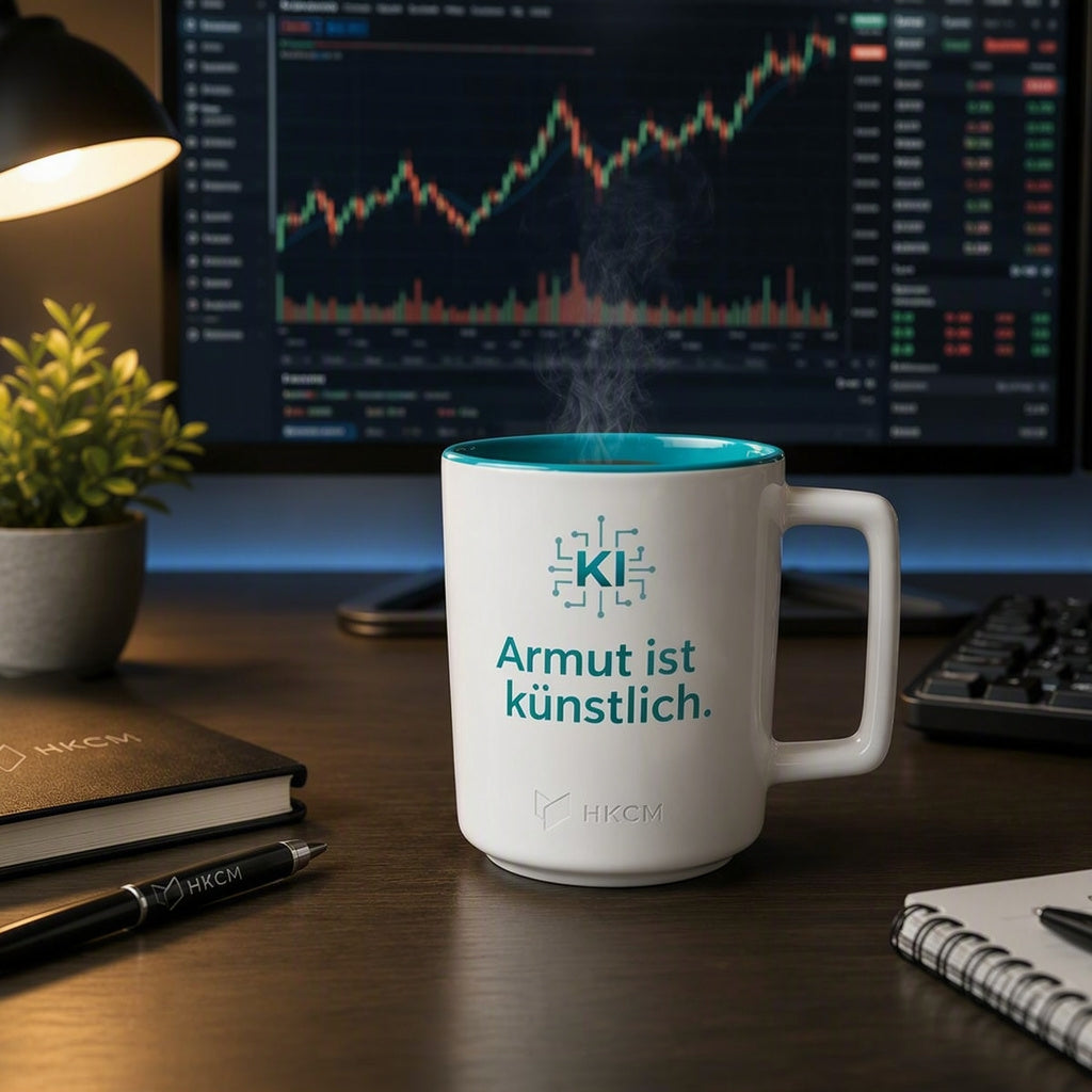 Tasse KI "Armut ist künstlich."