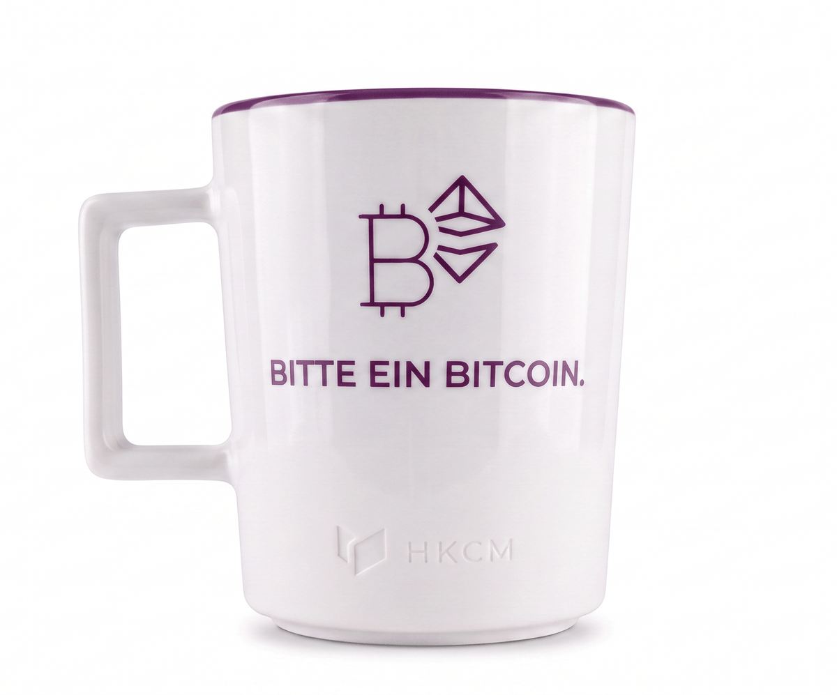 BITCOIN Tasse  "Bitte ein Bitcoin."
