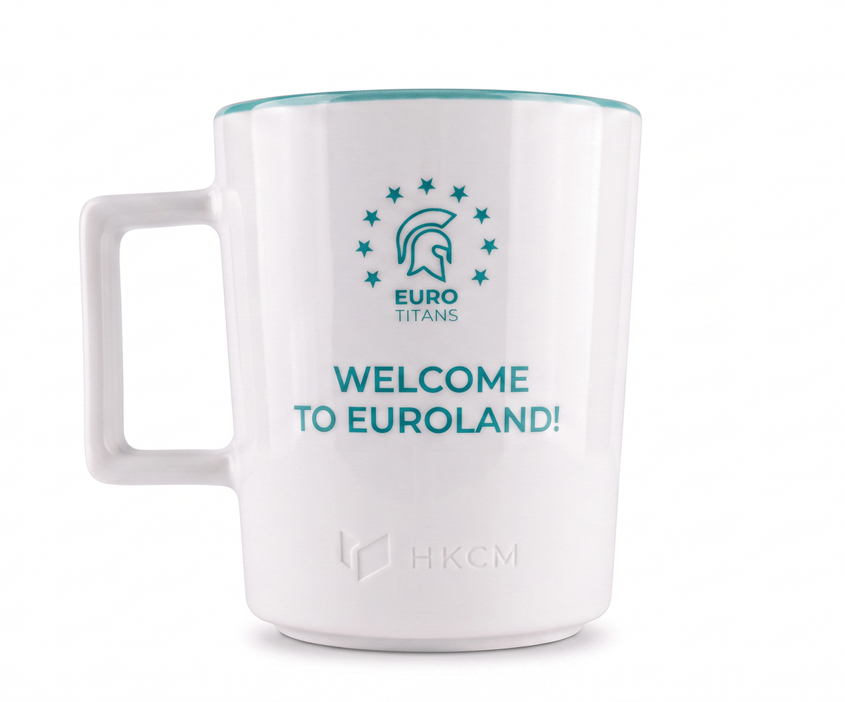 EURO TITANS Tasse "Welcome to Euroland!"