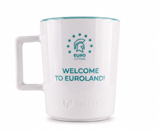 EURO TITANS Tasse "Welcome to Euroland!"