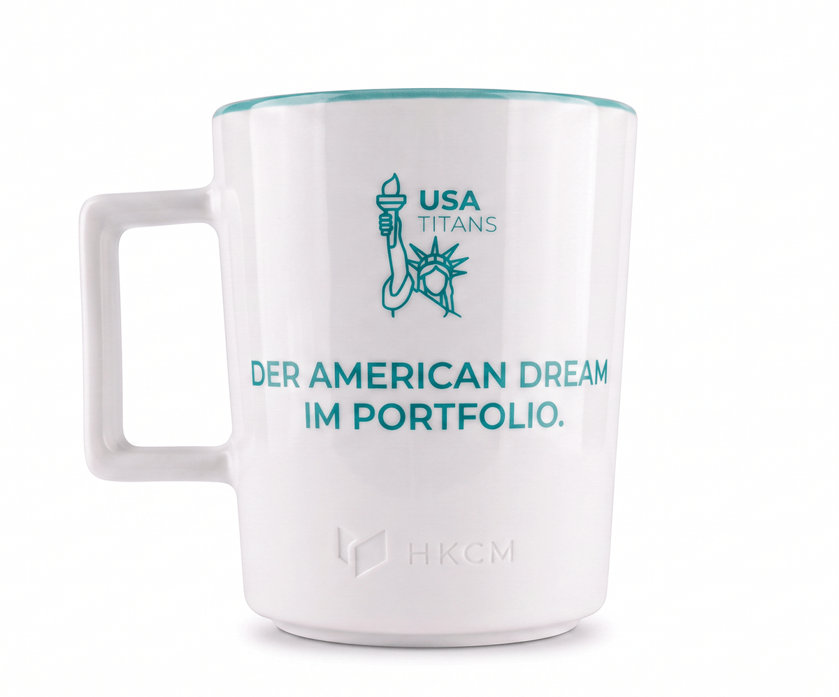 US TITANS Tasse "Der American Dream im Portfolio."