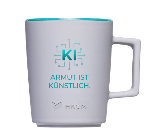 Tasse "KI-Aktien - Armut ist künstlich"