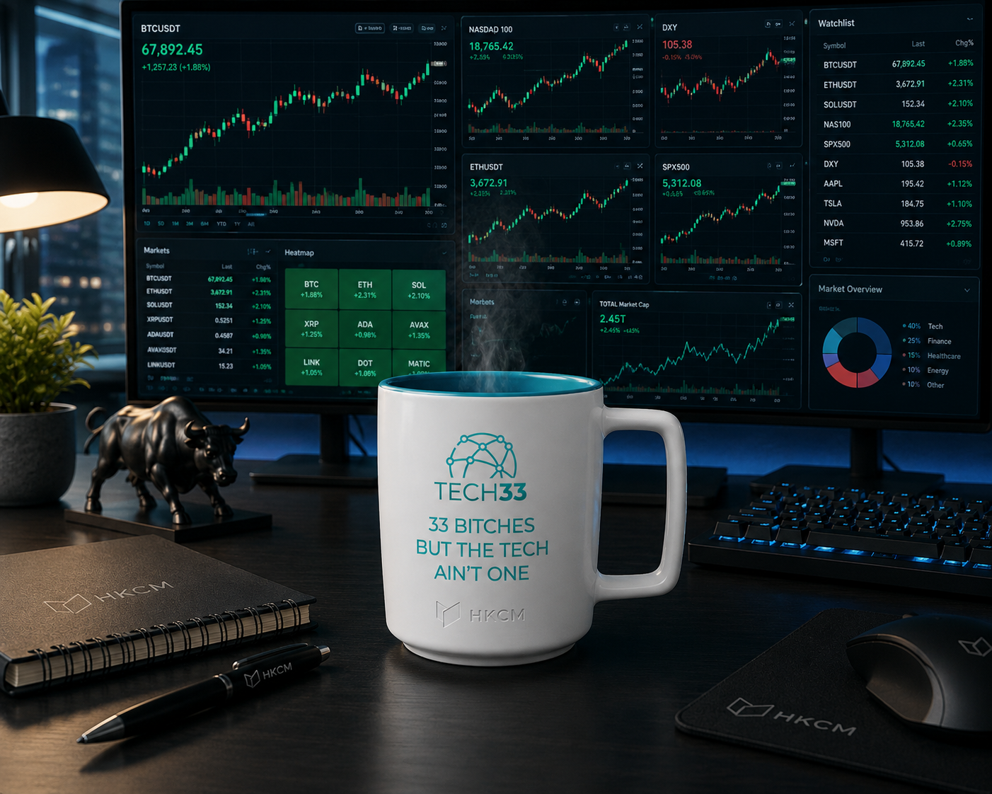 Tasse "TECH33 Aktien - 33 Bitches but the Tech ain't one"